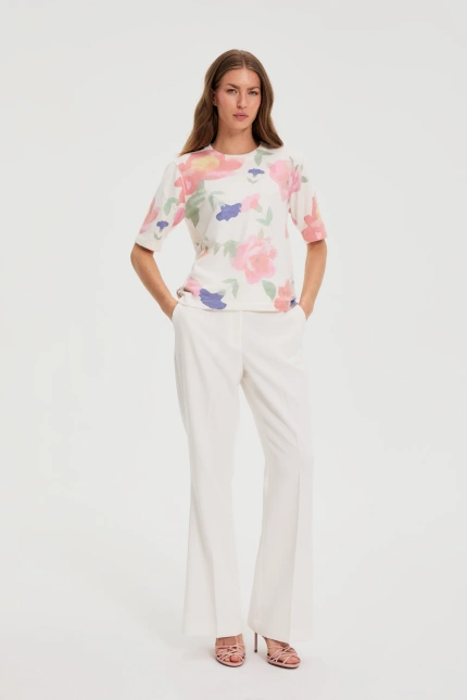 SPODNIE DAMSKIE L-SP-4908 OFF WHITE