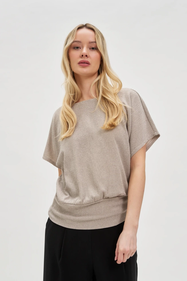 WOMEN'S TSHIRT L-TS-4664 L.BEIGE-set