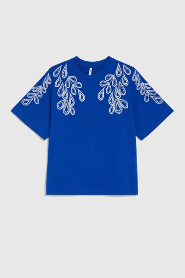 WOMEN'S TSHIRT L-TS-4970 D.BLUE