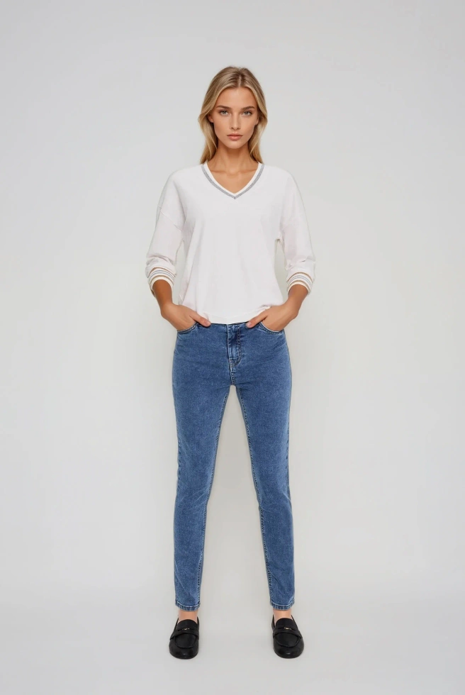 WOMEN'S LONGSLEEVE L-TS-4934 OFF WHITE