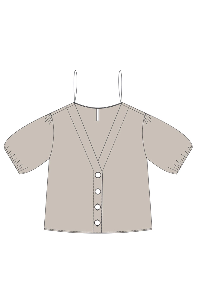 WOMEN'S SHIRT L-KO-4648 L.BEIGE-set