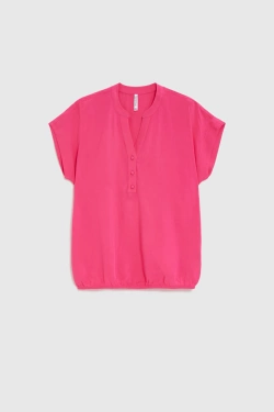 KOSZULA DAMSKA L-KO-4921 FUCHSIA