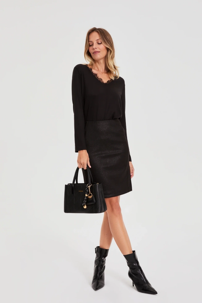 SPÓDNICA DAMSKA Z-SC-4810 BLACK