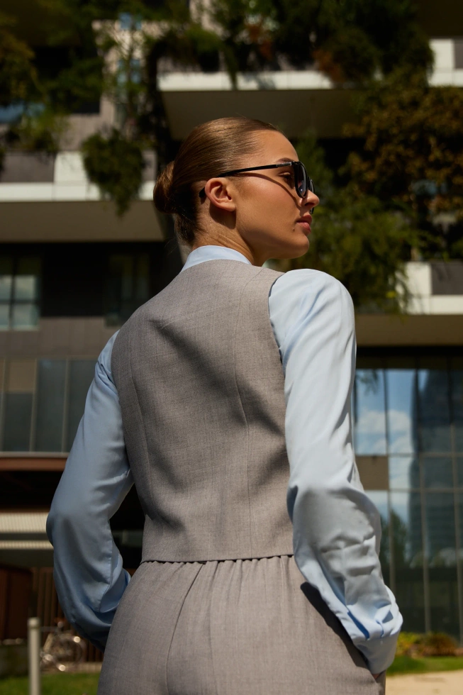 MARYNARKA DAMSKA L-KA-4901 GREY-pakiet