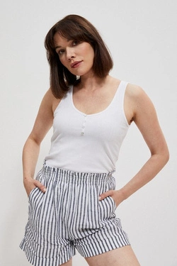 LADIES TOP L-TS-3842 WHITE