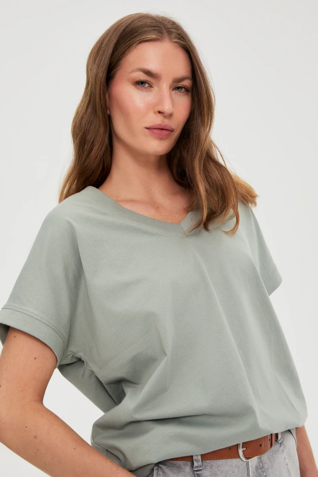 KOSZULKA DAMSKA L-TS-4942 OLIVE