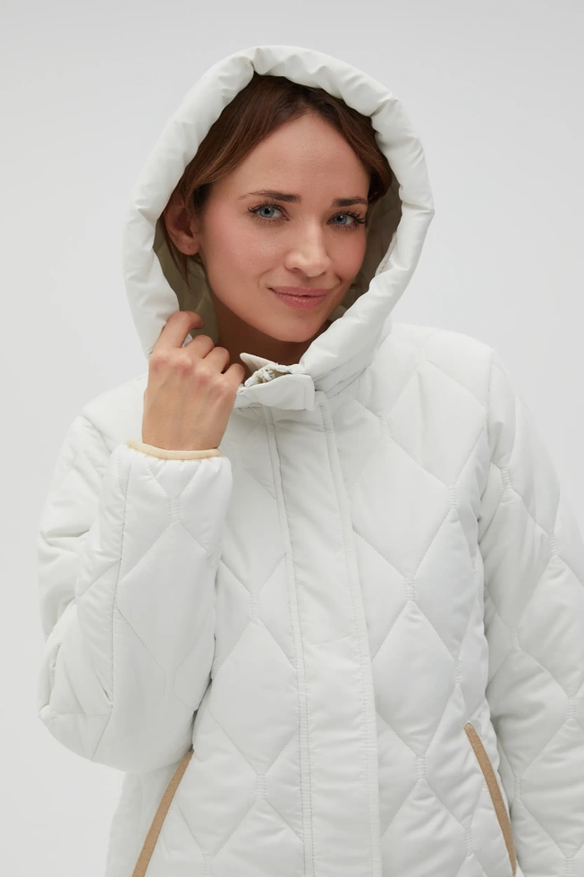 WOMEN'S JACKETS L-KU-4608 OFF WHITE-set