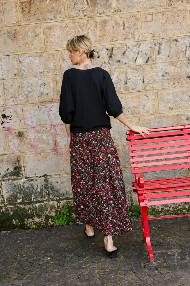 SPÓDNICA DAMSKA L-SC-4621 BLACK