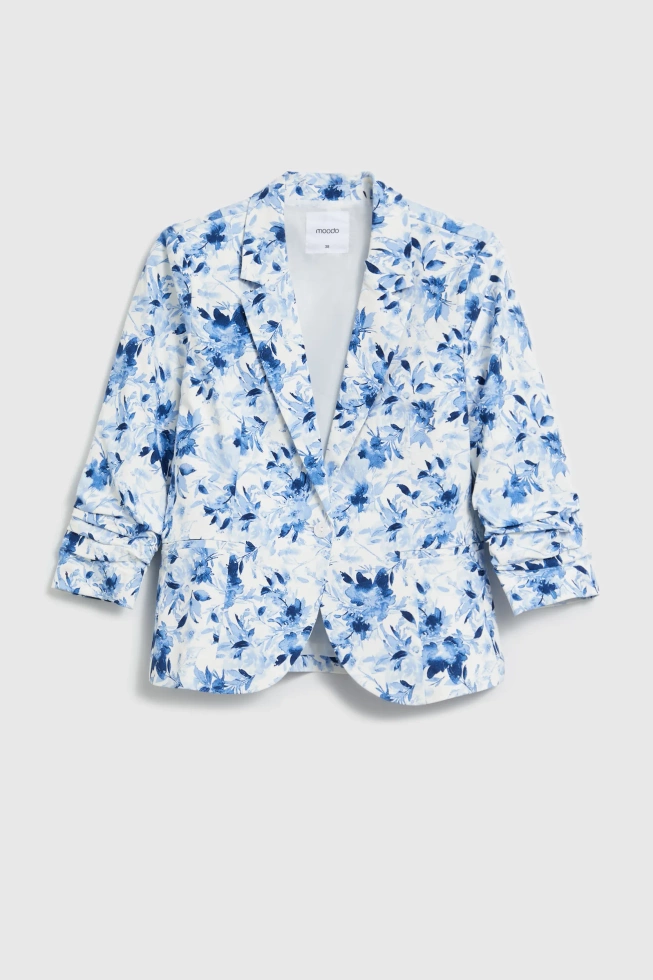 WOMEN'S BLAZER L-MR-4915 L.BLUE