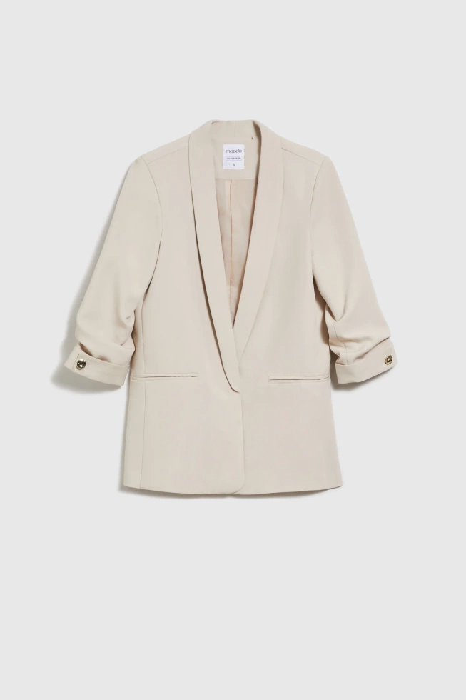 WOMEN'S JACKETS L-MR-4604 L.BEIGE