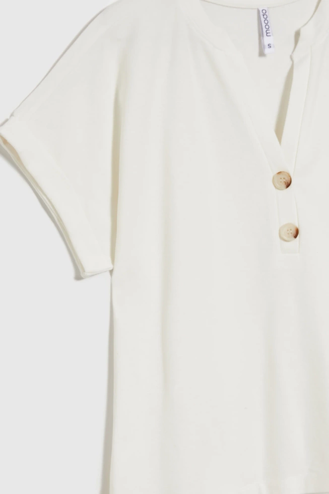 KOSZULKA DAMSKA L-TS-4700 OFF WHITE