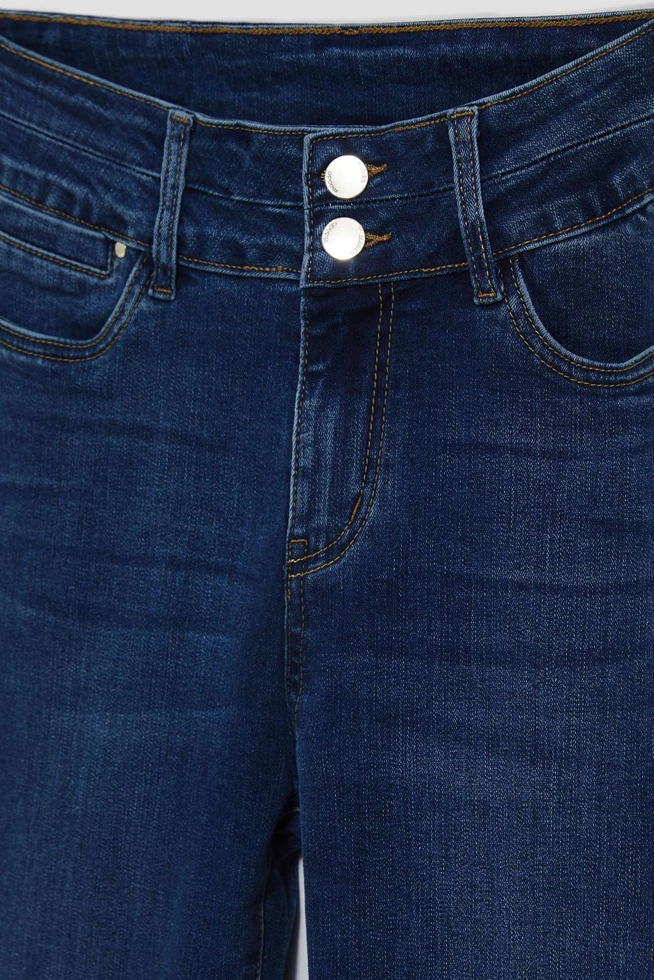 LADIES JEANS L-JE-4023 D.BLUE