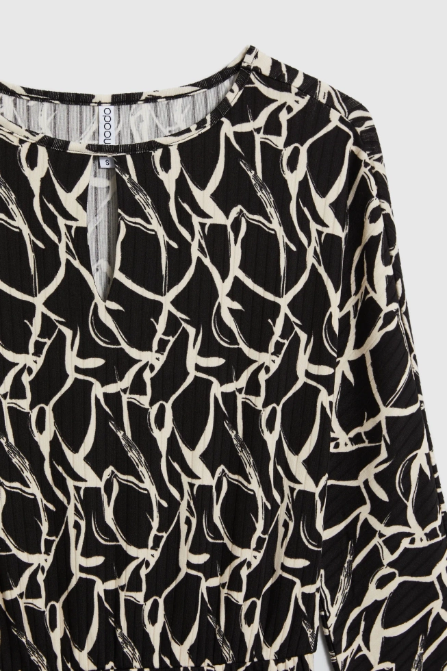 WOMEN'S DRESS L-SU-4903 BLACK