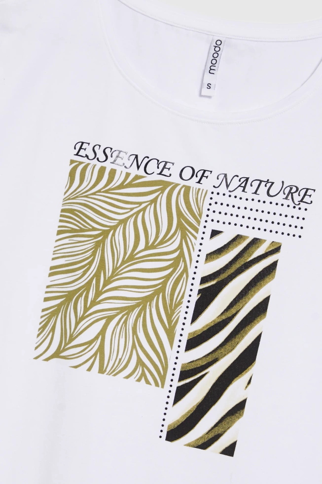 WOMEN'S TSHIRT L-TS-4704 WHITE