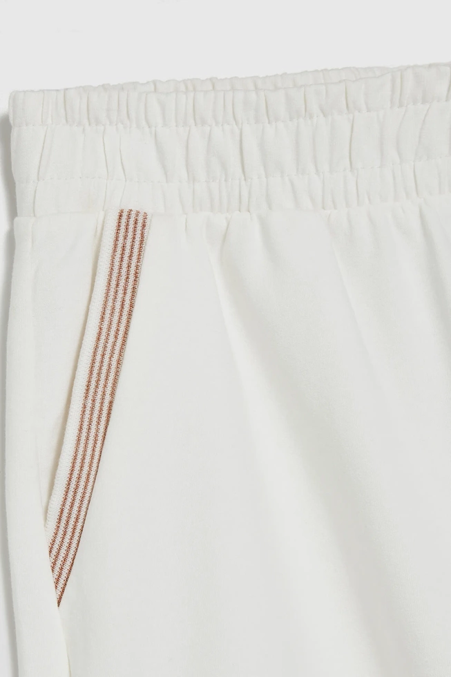 WOMEN'S SHORTS L-SH-4604 OFF WHITE