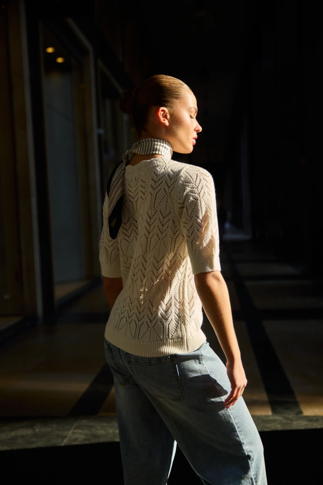 WOMEN'S SWEATER L-SW-4913 OFF WHITE