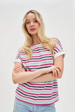 KOSZULKA DAMSKA L-TS-4642 FUCHSIA