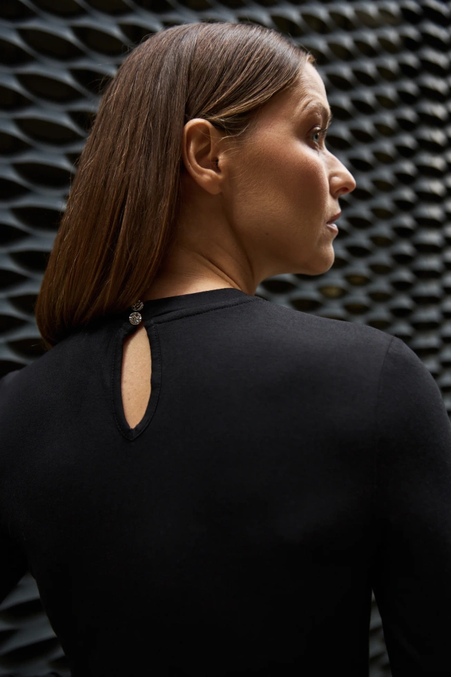 WOMEN'S LONGSLEEVE Z-TS-4824 BLACK