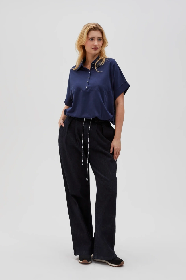 WOMEN'S SWEATSHIRT L-BL-4613 NAVY
