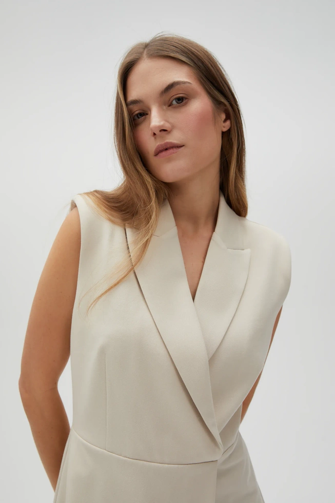 WOMEN'S DRESS L-SU-4633 L.BEIGE