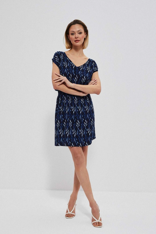 Patterned viscose dress