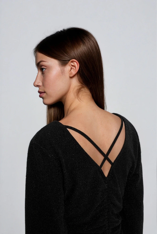 WOMEN'S DRESS Z-SU-4827 BLACK