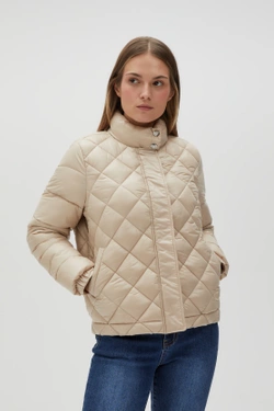 WOMEN'S JACKETS L-KU-4606 L.BEIGE