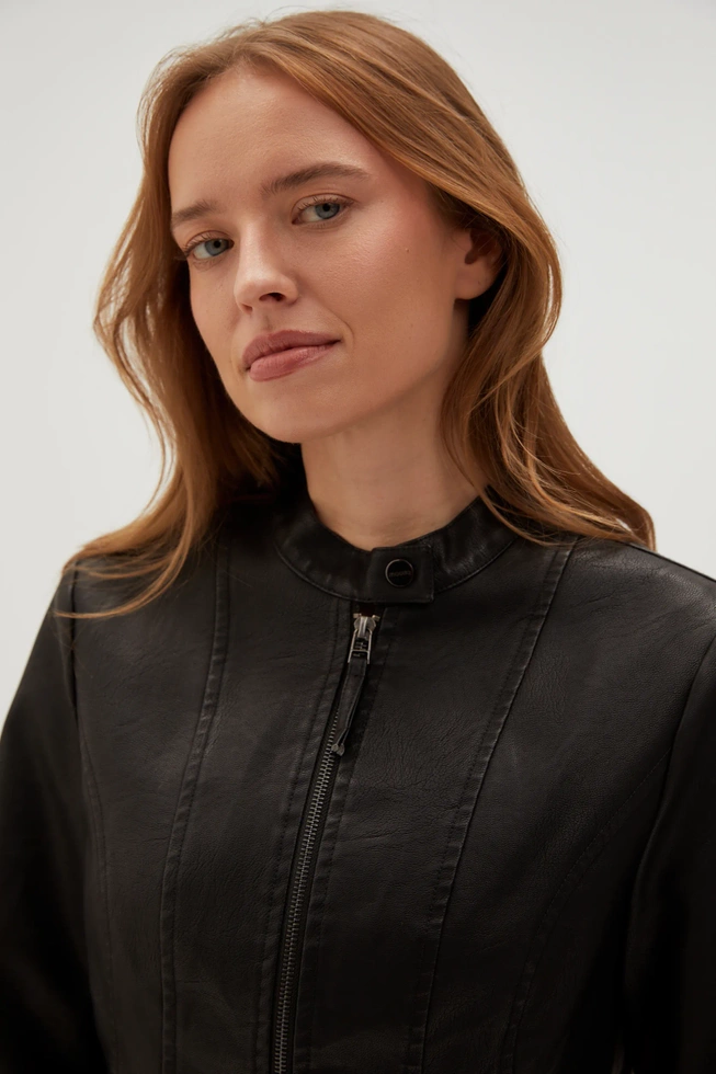 WOMEN'S JACKETS L-KU-4605 BLACK