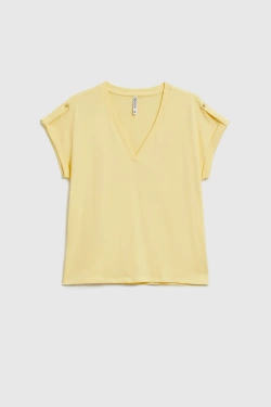 KOSZULKA DAMSKA L-TS-4909 L.YELLOW-pakiet