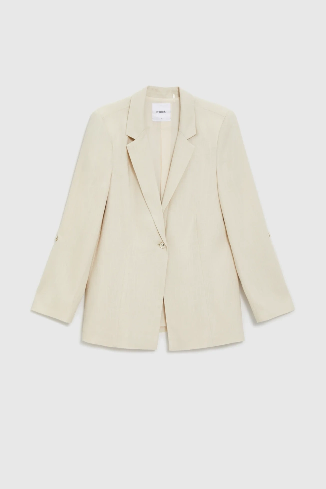 WOMEN'S BLAZER L-MR-4926 L.BEIGE-set