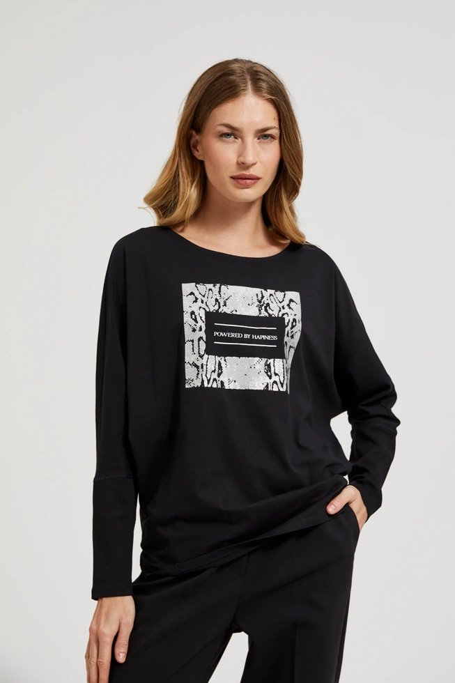 WOMEN'S LONGSLEEVE Z-TS-4517 BLACK