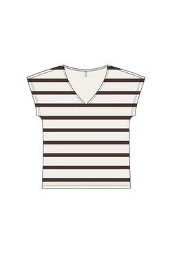 WOMEN'S TSHIRT L-TS-5032 OFF WHITE