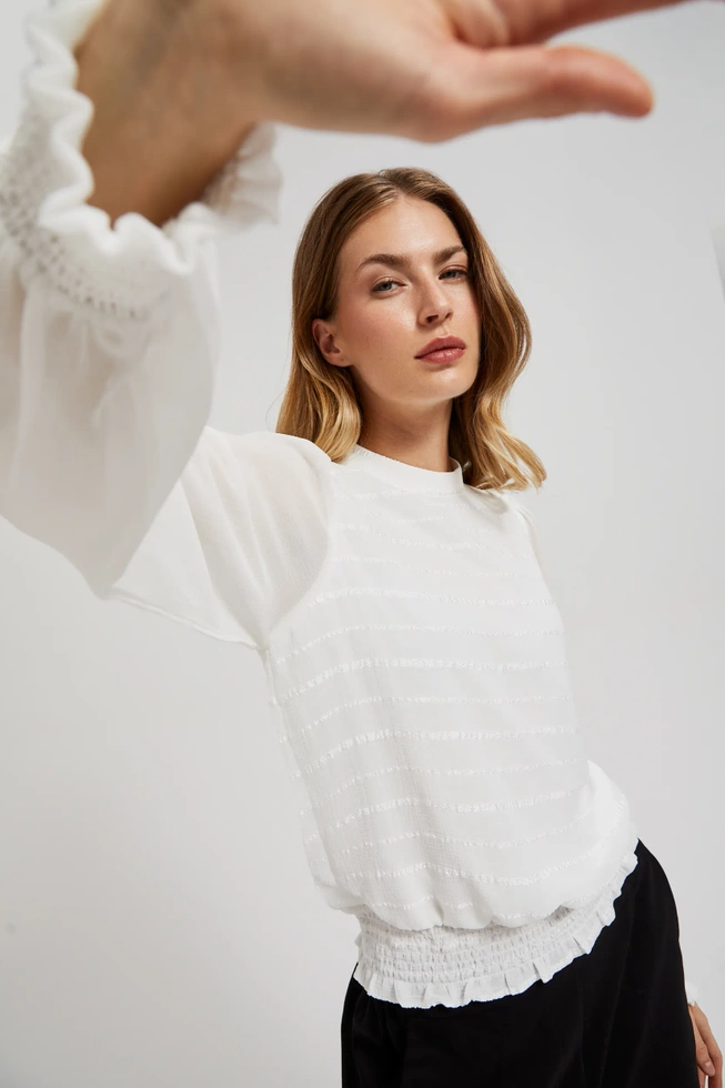 WOMEN'S SHIRT Z-KO-4534 OFF WHITE