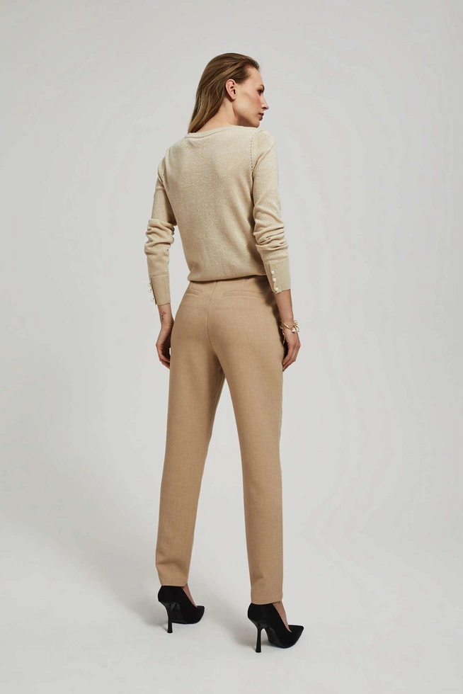 TROUSERS L-SP-4001 BEIGE MEL