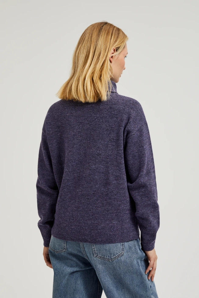 WOMEN'S SWEATER Z-SW-4511 D.VIOLET MEL