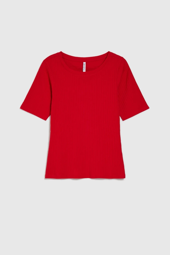 KOSZULKA DAMSKA L-TS-4602 RED