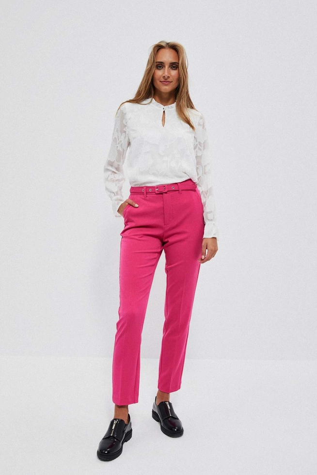 White shirt with openwork sleeves