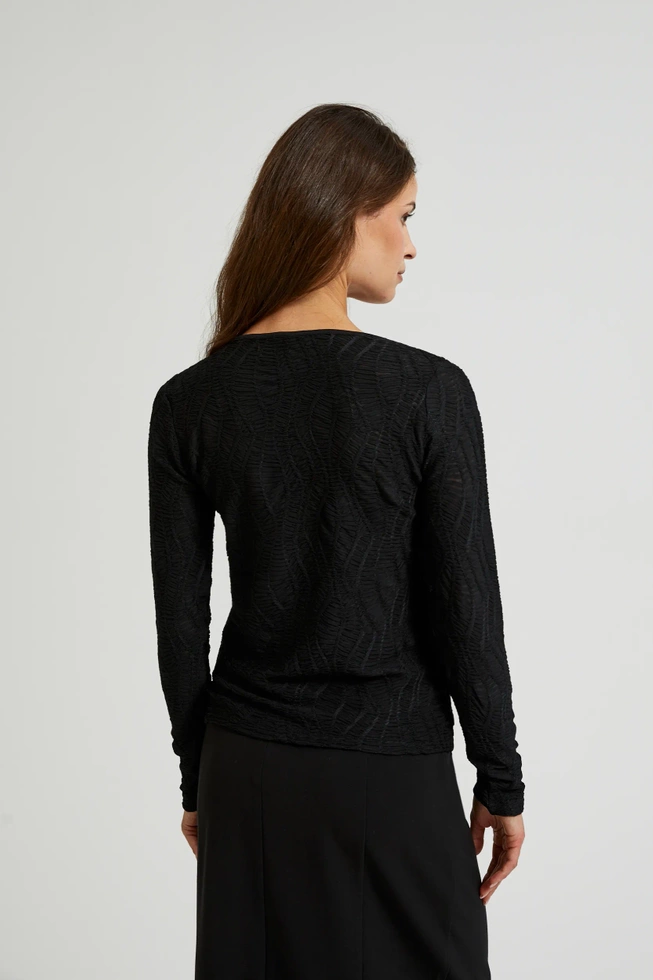 WOMEN'S LONGSLEEVE Z-TS-4524 BLACK