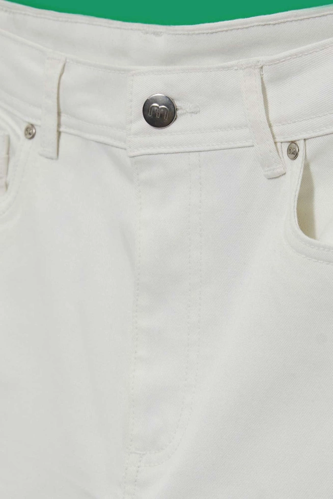 LADIES JEANS L-JE-4000 OFF WHITE