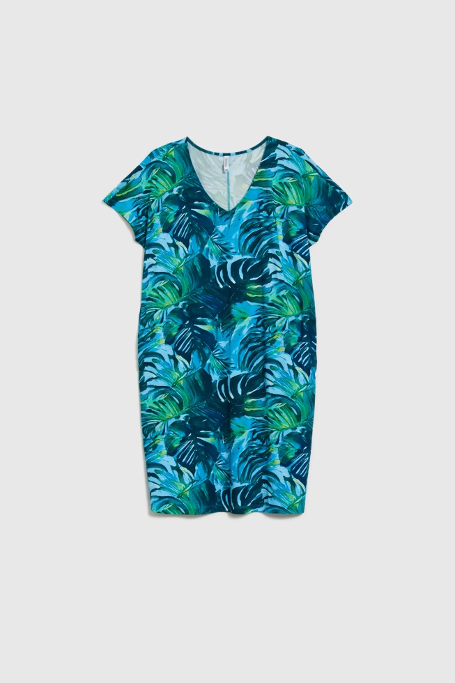 WOMEN'S DRESS L-SU-4644 BLUE-set