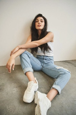 LADIES JEANS L-JE-4013 L.BLUE