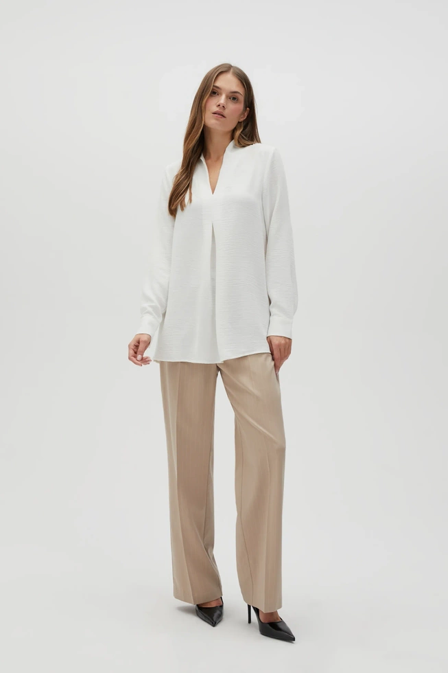 WOMEN'S SHIRT L-KO-4608 OFF WHITE