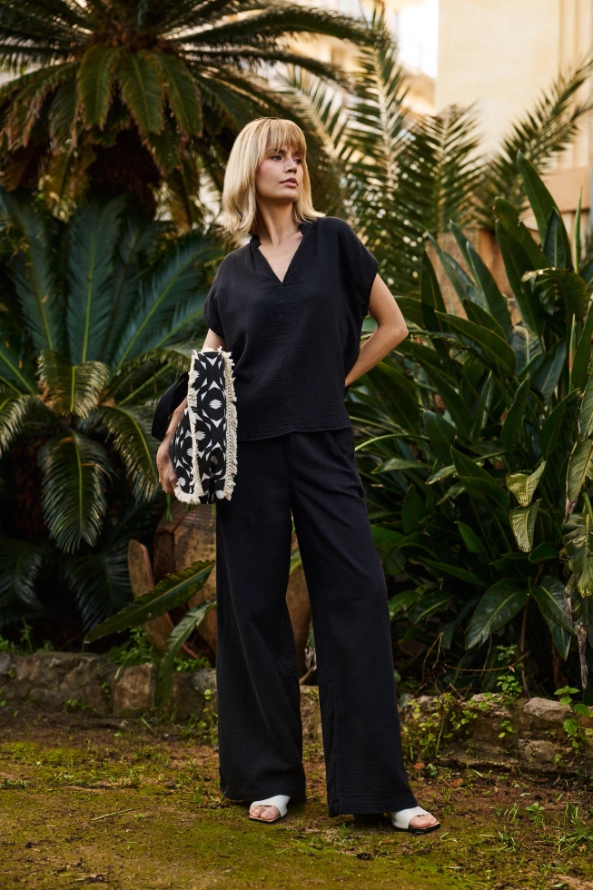 KOSZULA DAMSKA L-KO-4637 BLACK