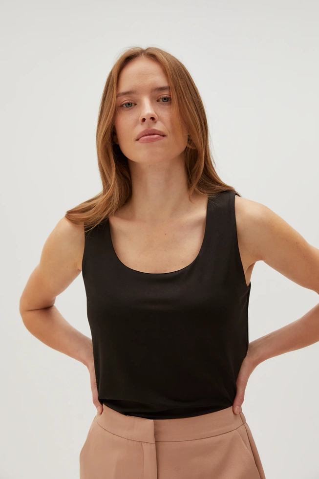 WOMEN'S TOP L-TS-4606 BLACK