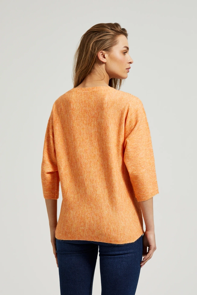 WOMEN'S SWEATER Z-SW-4512 ORANGE MEL