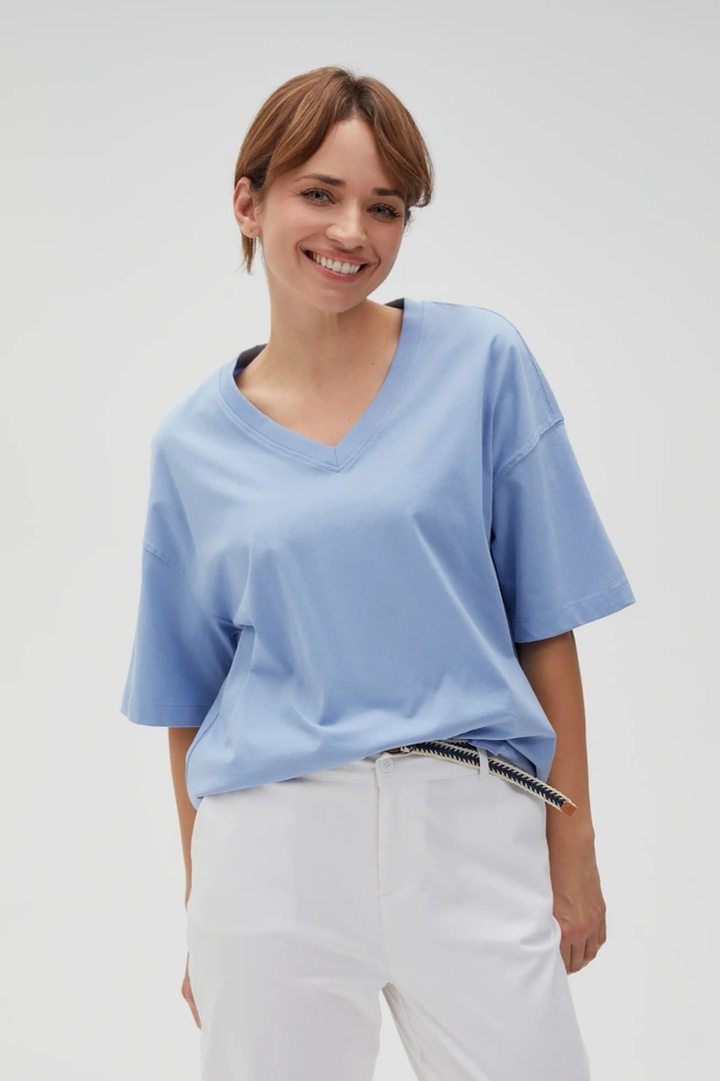 WOMEN'S TSHIRT L-TS-4613 BLUE-set