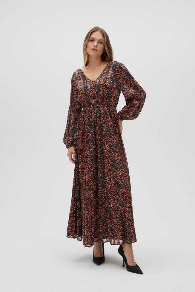 WOMEN'S DRESS L-SU-4612 L.BROWN-set