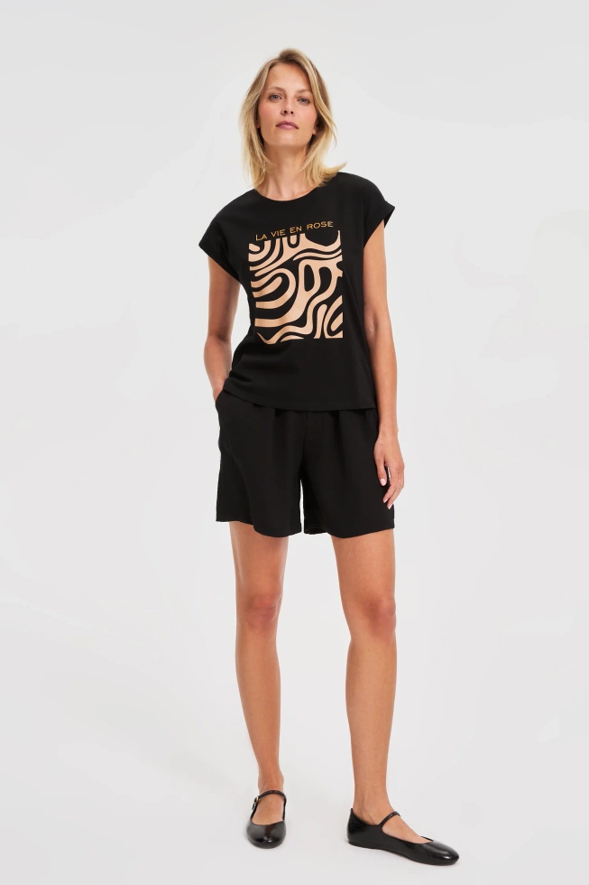 KOSZULKA DAMSKA L-TS-4739 BLACK