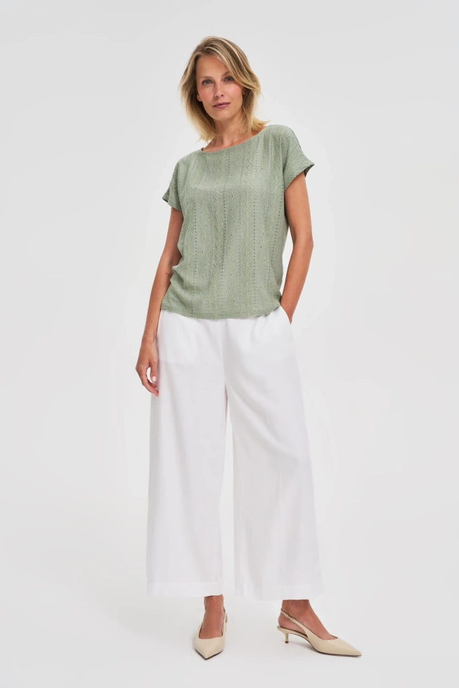 WOMEN'S TSHIRT L-TS-4666 OLIVE