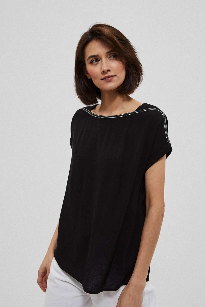 Plain viscose blouse